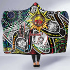 NAIDOC 50 Years of Deadly Personalised Hooded Blanket Aboriginal Dot Art
