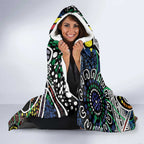NAIDOC 50 Years of Deadly Personalised Hooded Blanket Aboriginal Dot Art