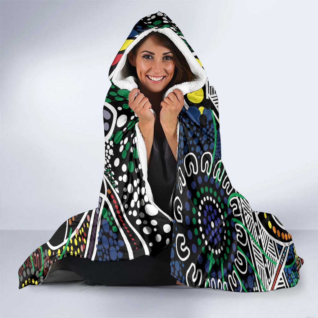 NAIDOC 50 Years of Deadly Personalised Hooded Blanket Aboriginal Dot Art