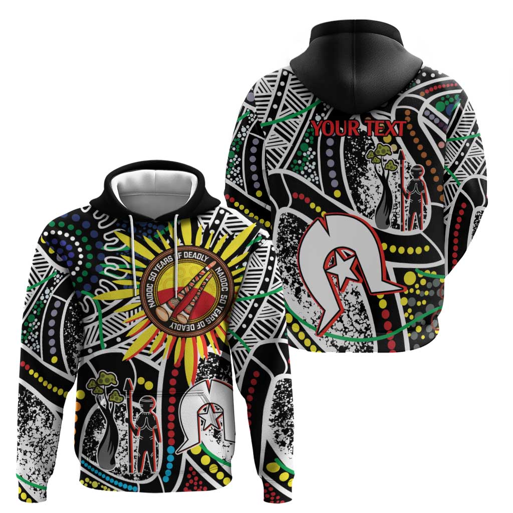 NAIDOC 50 Years of Deadly Personalised Hoodie Aboriginal Dot Art