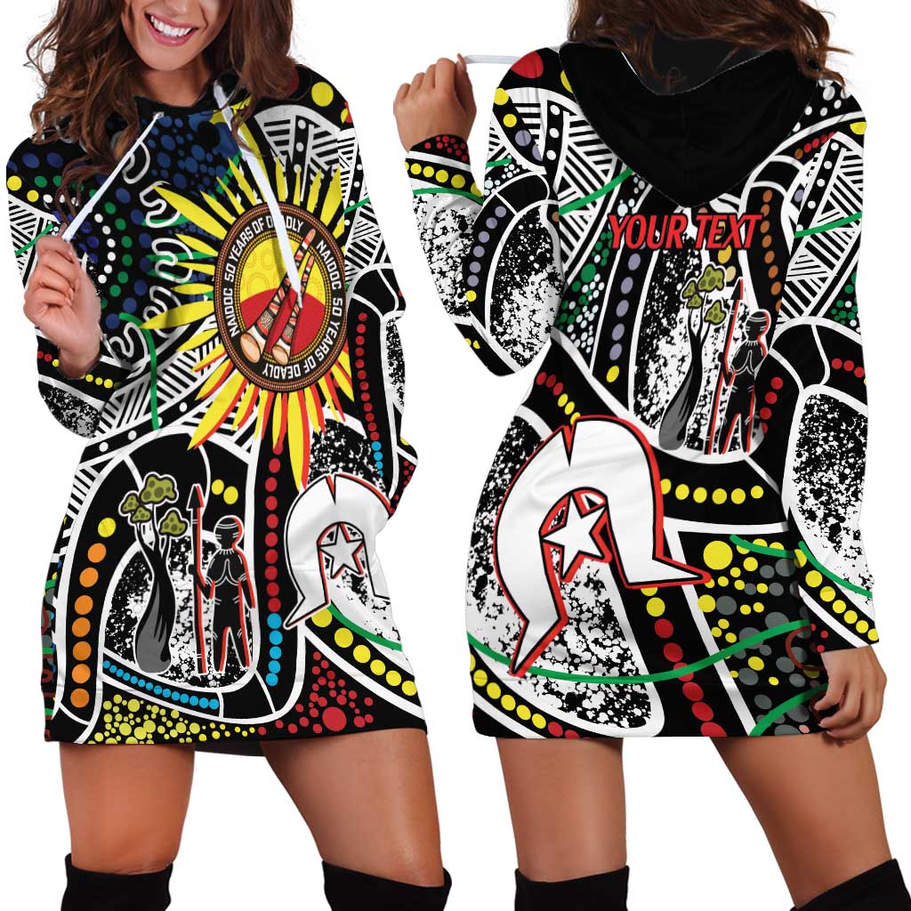 NAIDOC 50 Years of Deadly Personalised Hoodie Dress Aboriginal Dot Art