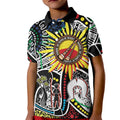 NAIDOC 50 Years of Deadly Personalised Kid Polo Shirt Aboriginal Dot Art