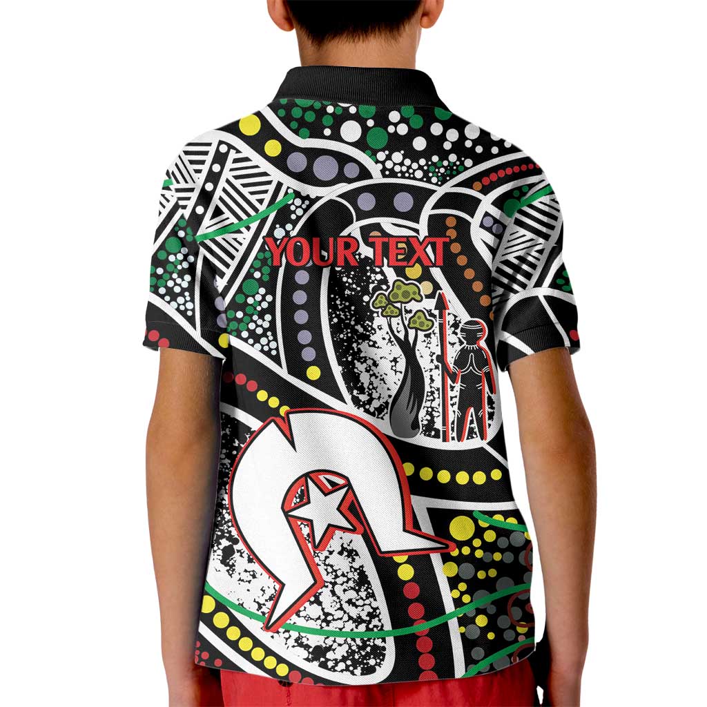 NAIDOC 50 Years of Deadly Personalised Kid Polo Shirt Aboriginal Dot Art