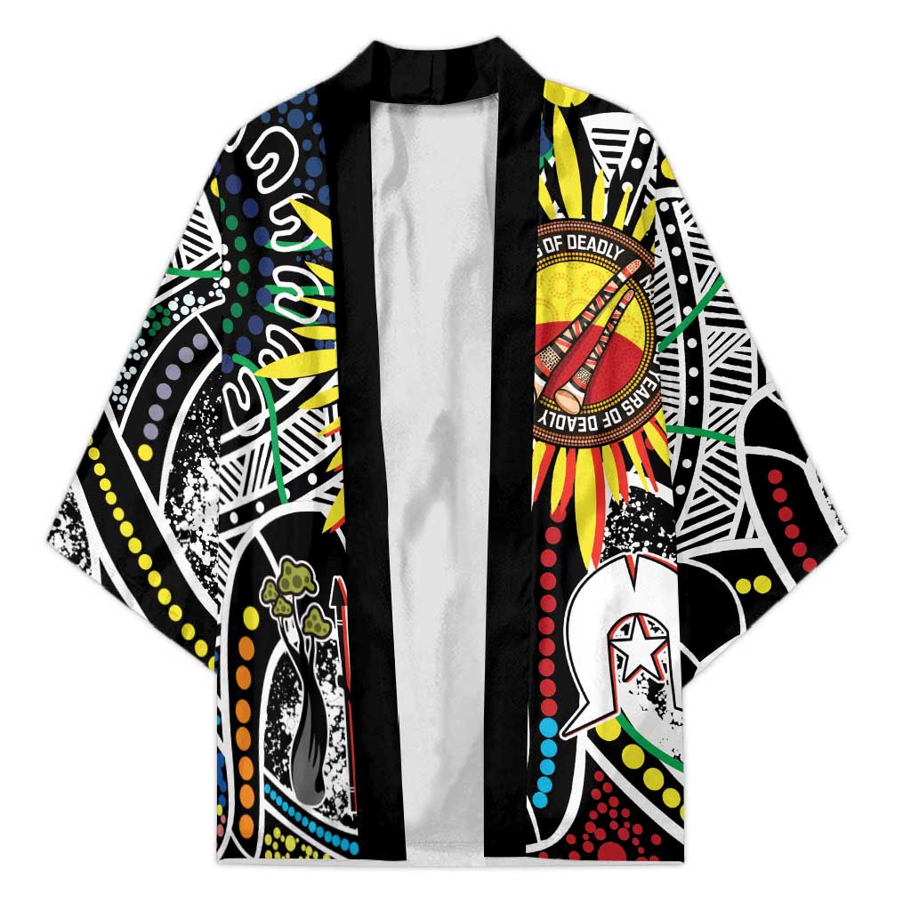 NAIDOC 50 Years of Deadly Personalised Kimono Aboriginal Dot Art