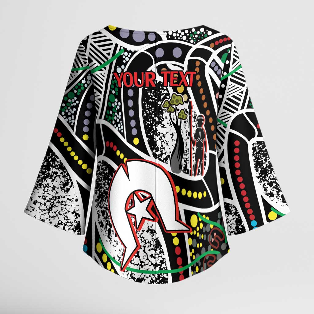 NAIDOC 50 Years of Deadly Personalised Kimono Sleeve Blouse Aboriginal Dot Art