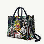 NAIDOC 50 Years of Deadly Personalised Leather Bag Aboriginal Dot Art