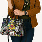 NAIDOC 50 Years of Deadly Personalised Leather Bag Aboriginal Dot Art
