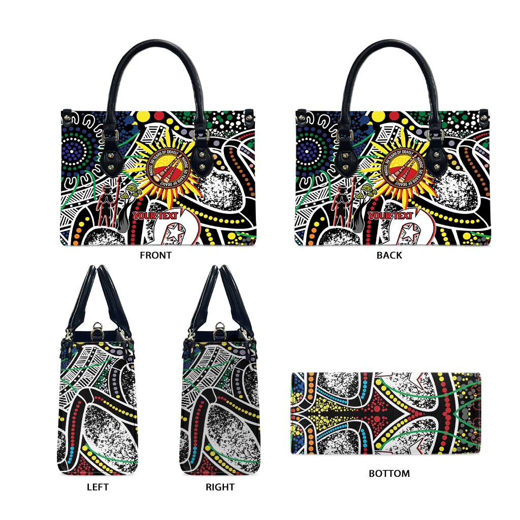 NAIDOC 50 Years of Deadly Personalised Leather Bag Aboriginal Dot Art
