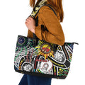 NAIDOC 50 Years of Deadly Personalised Leather Tote Bag Aboriginal Dot Art