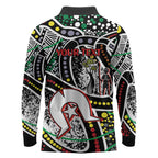 NAIDOC 50 Years of Deadly Personalised Long Sleeve Polo Shirt Aboriginal Dot Art