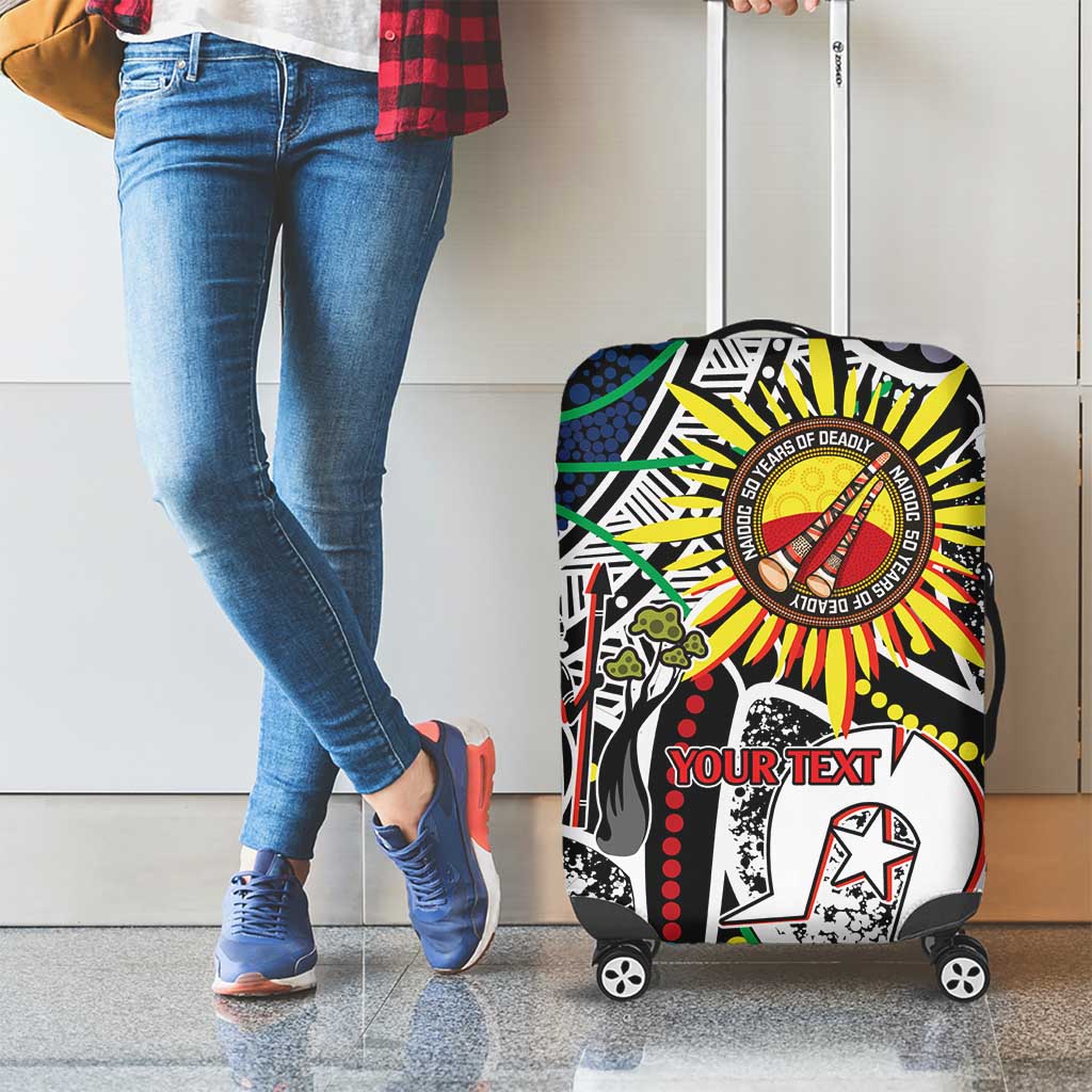 NAIDOC 50 Years of Deadly Personalised Luggage Cover Aboriginal Dot Art
