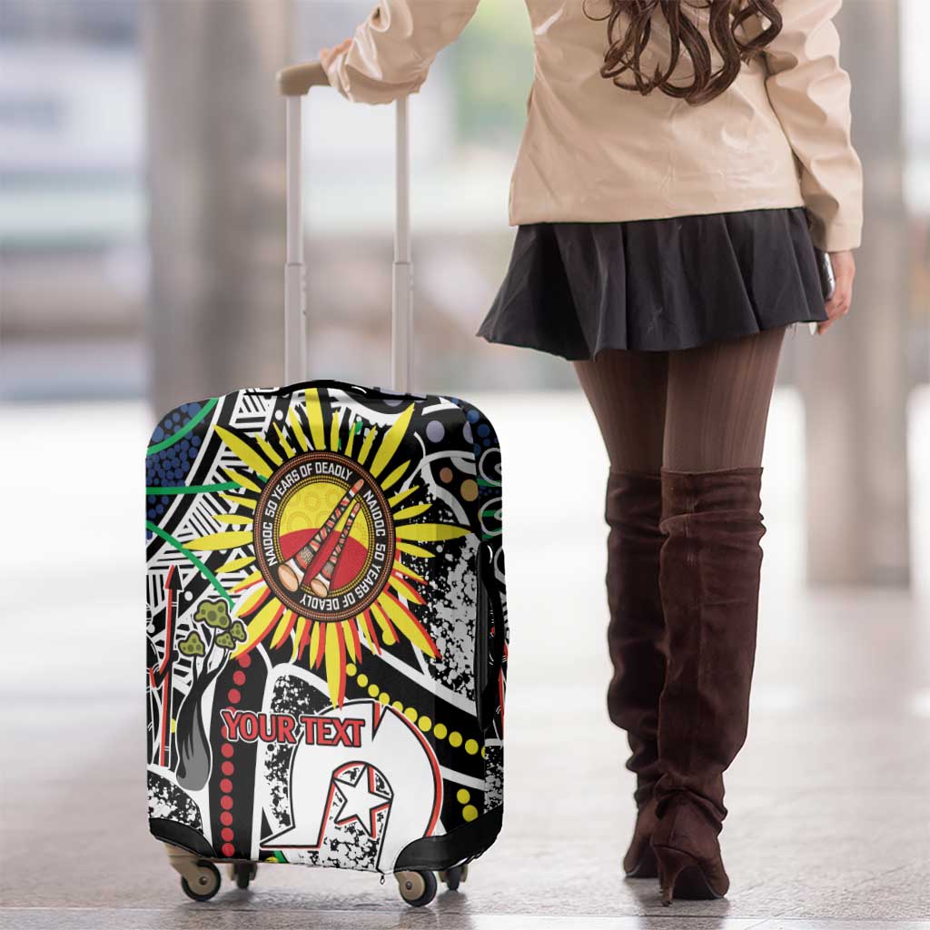 NAIDOC 50 Years of Deadly Personalised Luggage Cover Aboriginal Dot Art
