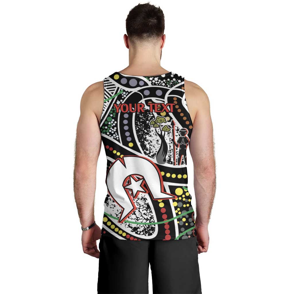 NAIDOC 50 Years of Deadly Personalised Men Tank Top Aboriginal Dot Art