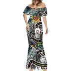 NAIDOC 50 Years of Deadly Personalised Mermaid Dress Aboriginal Dot Art