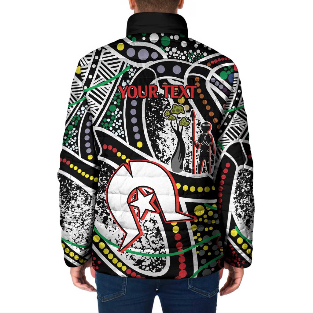 NAIDOC 50 Years of Deadly Personalised Padded Jacket Aboriginal Dot Art