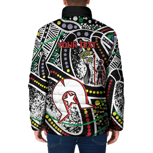 NAIDOC 50 Years of Deadly Personalised Padded Jacket Aboriginal Dot Art
