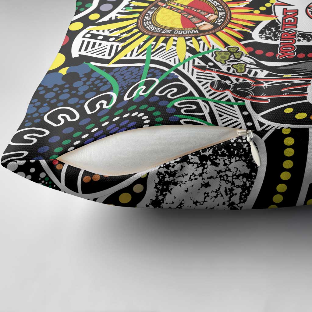 NAIDOC 50 Years of Deadly Personalised Pillow Cover Aboriginal Dot Art