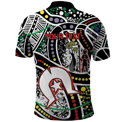 NAIDOC 50 Years of Deadly Personalised Polo Shirt Aboriginal Dot Art