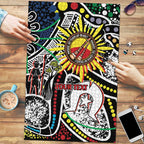 NAIDOC 50 Years of Deadly Personalised Puzzle Aboriginal Dot Art