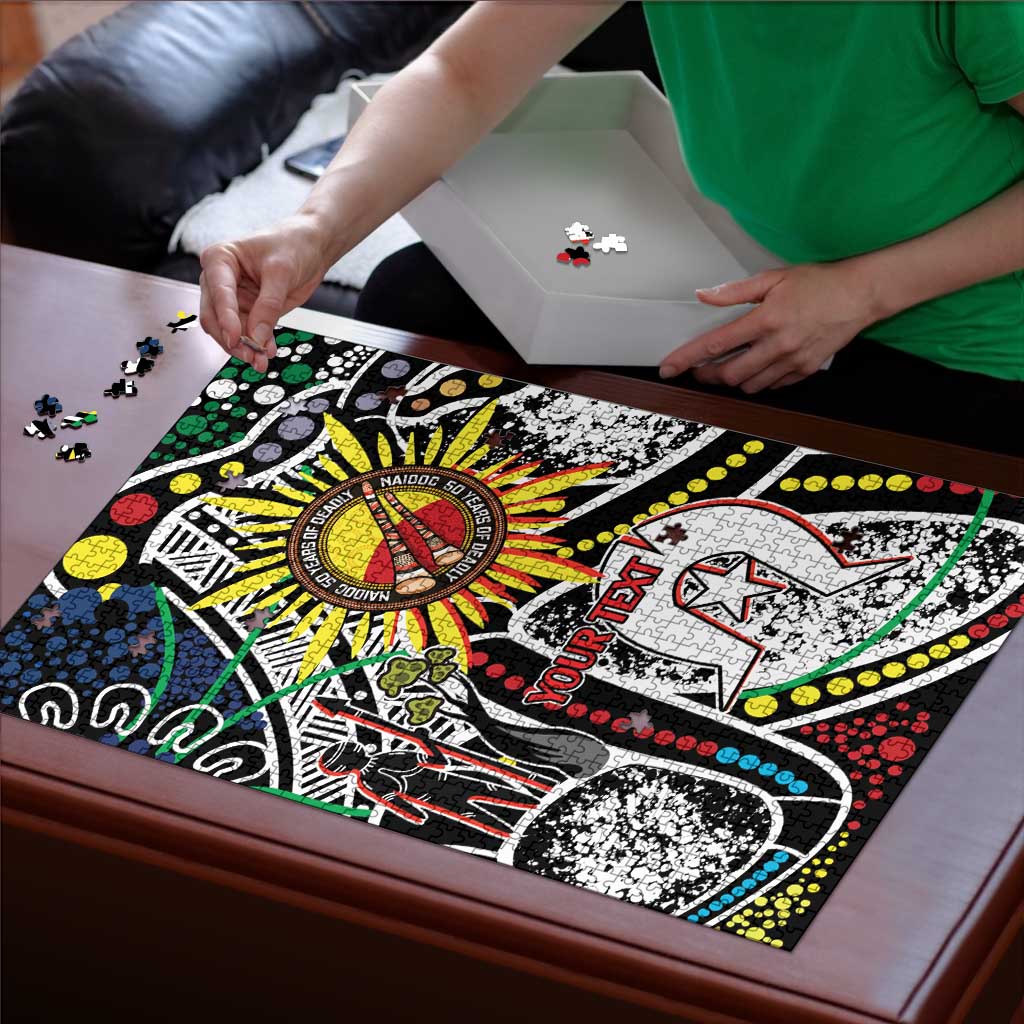 NAIDOC 50 Years of Deadly Personalised Puzzle Aboriginal Dot Art