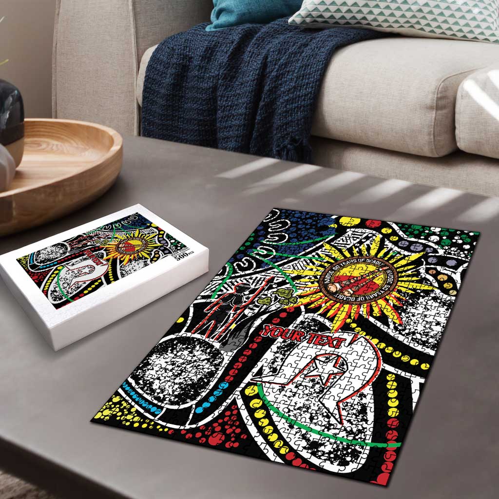 NAIDOC 50 Years of Deadly Personalised Puzzle Aboriginal Dot Art