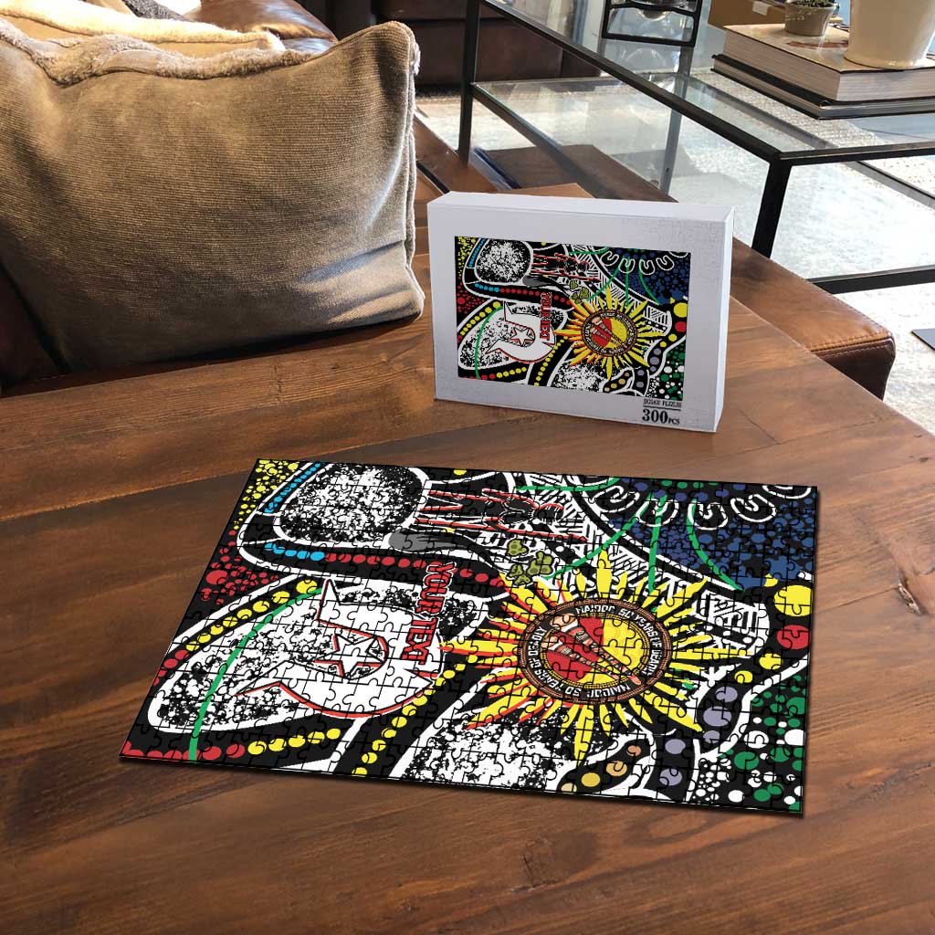 NAIDOC 50 Years of Deadly Personalised Puzzle Aboriginal Dot Art