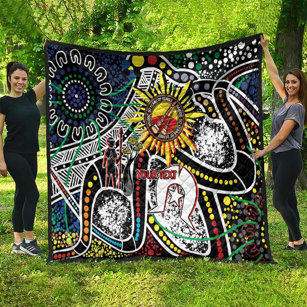 NAIDOC 50 Years of Deadly Personalised Quilt Aboriginal Dot Art