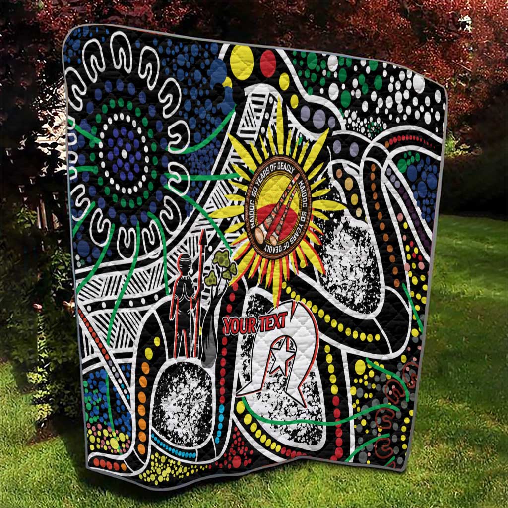 NAIDOC 50 Years of Deadly Personalised Quilt Aboriginal Dot Art
