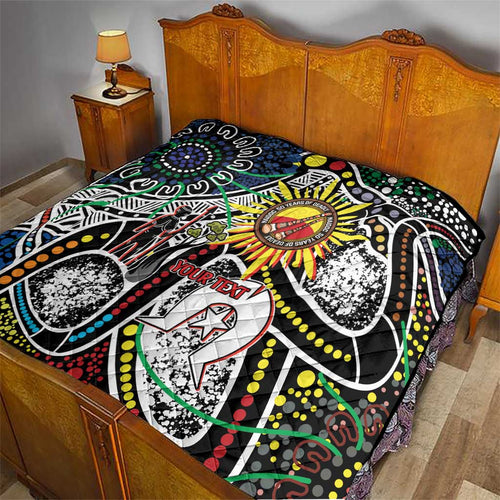 NAIDOC 50 Years of Deadly Personalised Quilt Aboriginal Dot Art