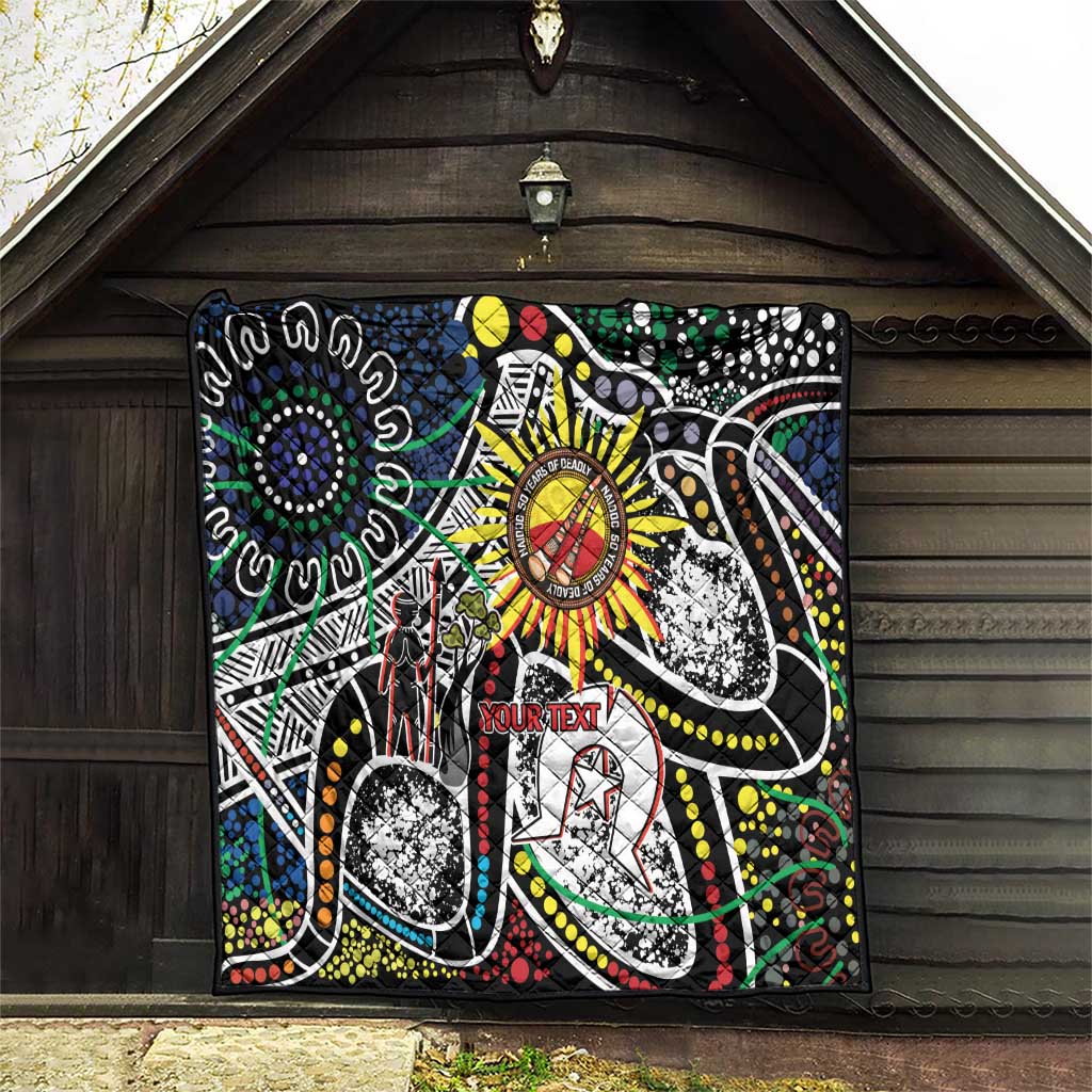 NAIDOC 50 Years of Deadly Personalised Quilt Aboriginal Dot Art