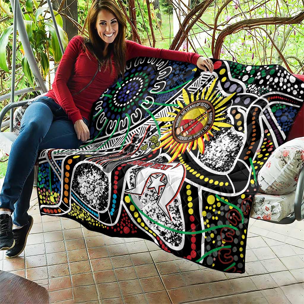 NAIDOC 50 Years of Deadly Personalised Quilt Aboriginal Dot Art