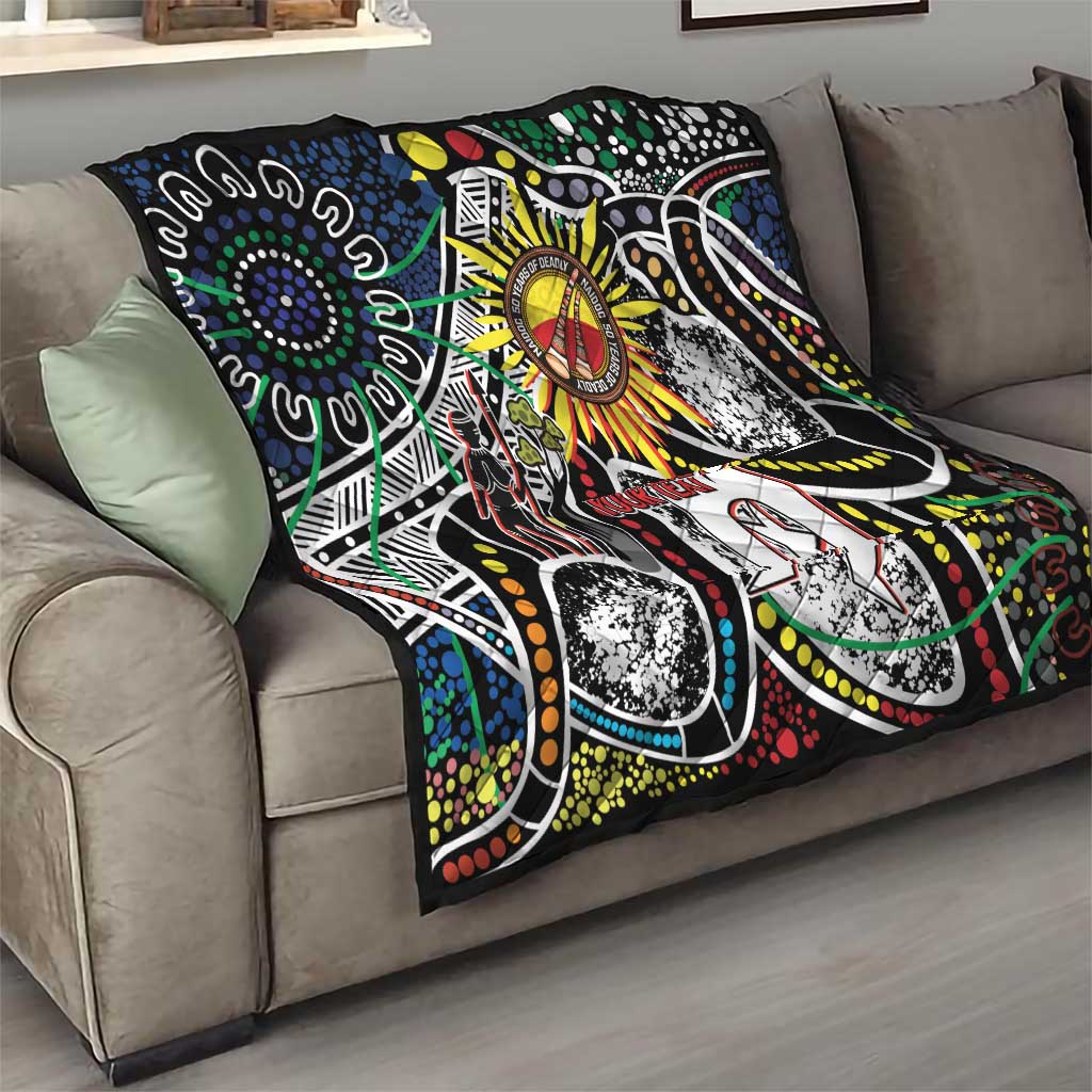 NAIDOC 50 Years of Deadly Personalised Quilt Aboriginal Dot Art