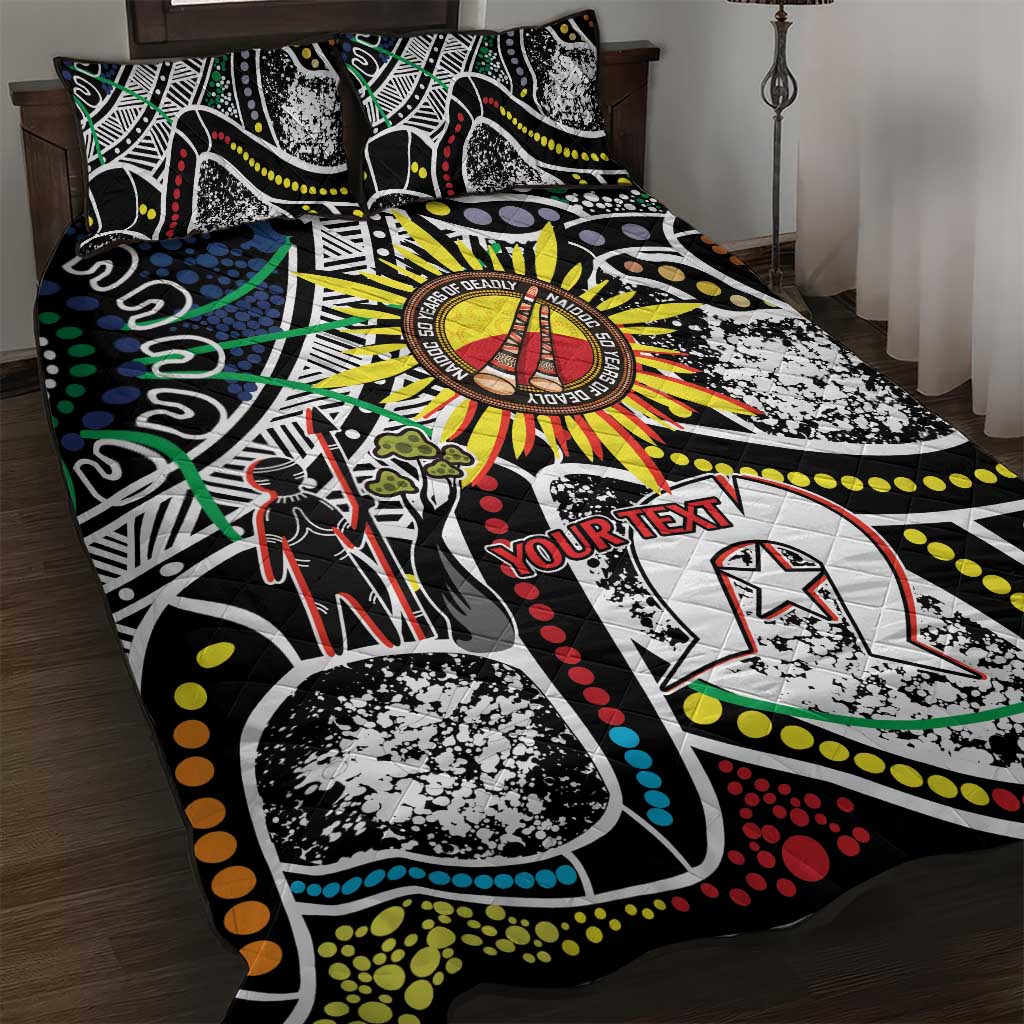 NAIDOC 50 Years of Deadly Personalised Quilt Bed Set Aboriginal Dot Art