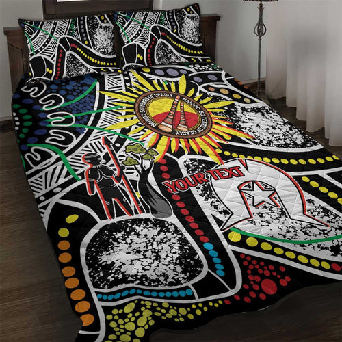NAIDOC 50 Years of Deadly Personalised Quilt Bed Set Aboriginal Dot Art