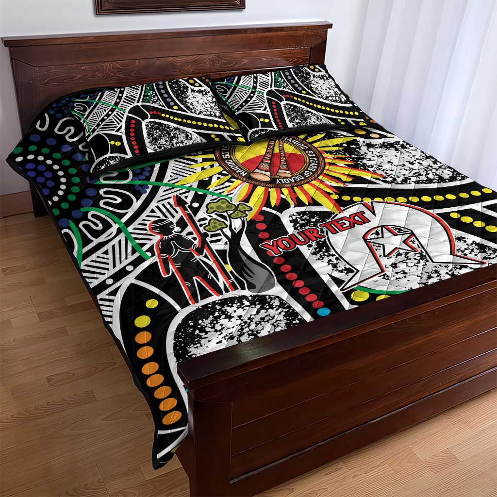 NAIDOC 50 Years of Deadly Personalised Quilt Bed Set Aboriginal Dot Art