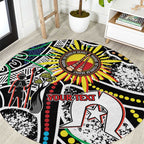 NAIDOC 50 Years of Deadly Personalised Round Carpet Aboriginal Dot Art