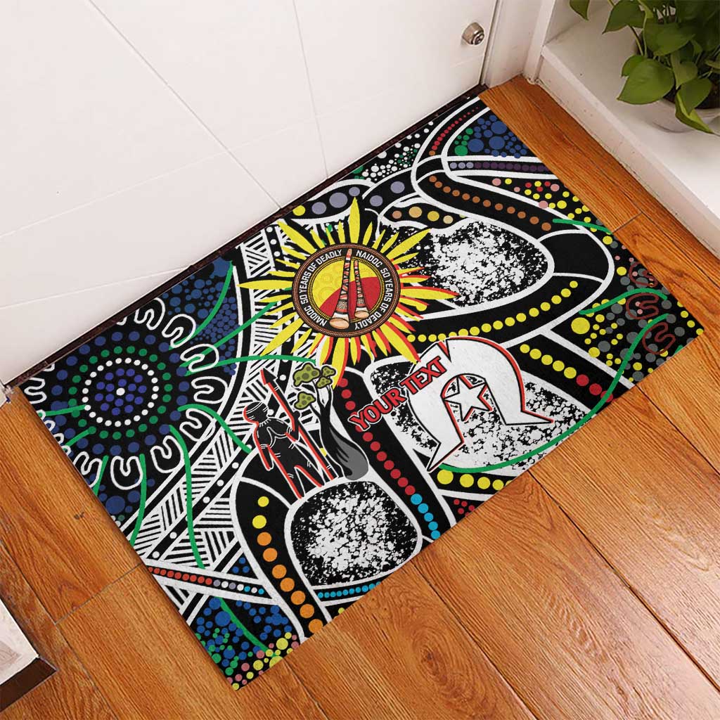 NAIDOC 50 Years of Deadly Personalised Rubber Doormat Aboriginal Dot Art