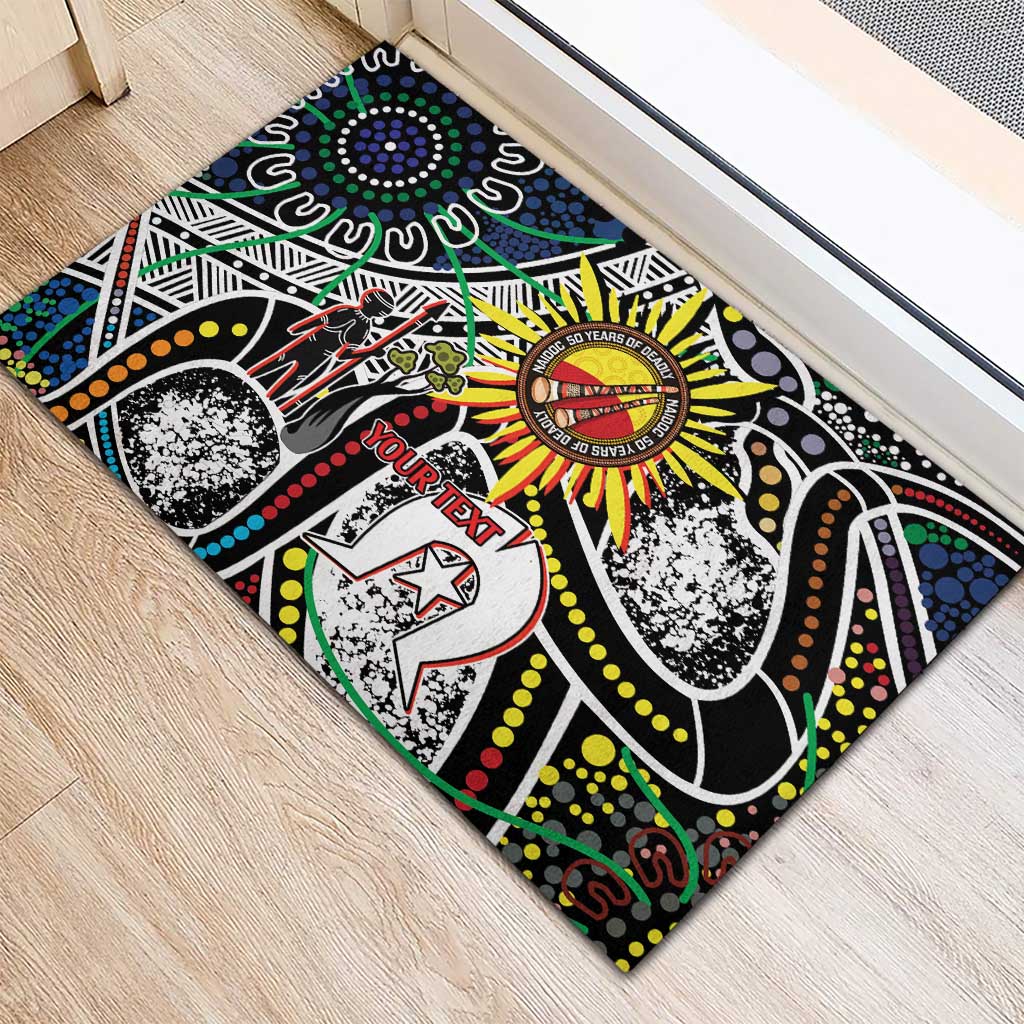 NAIDOC 50 Years of Deadly Personalised Rubber Doormat Aboriginal Dot Art