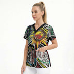 NAIDOC 50 Years of Deadly Personalised Scrub Top Aboriginal Dot Art