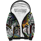 NAIDOC 50 Years of Deadly Personalised Sherpa Hoodie Aboriginal Dot Art