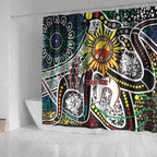 NAIDOC 50 Years of Deadly Personalised Shower Curtain Aboriginal Dot Art