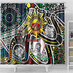 NAIDOC 50 Years of Deadly Personalised Shower Curtain Aboriginal Dot Art