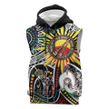 NAIDOC 50 Years of Deadly Personalised Sleeveless Hoodie Aboriginal Dot Art