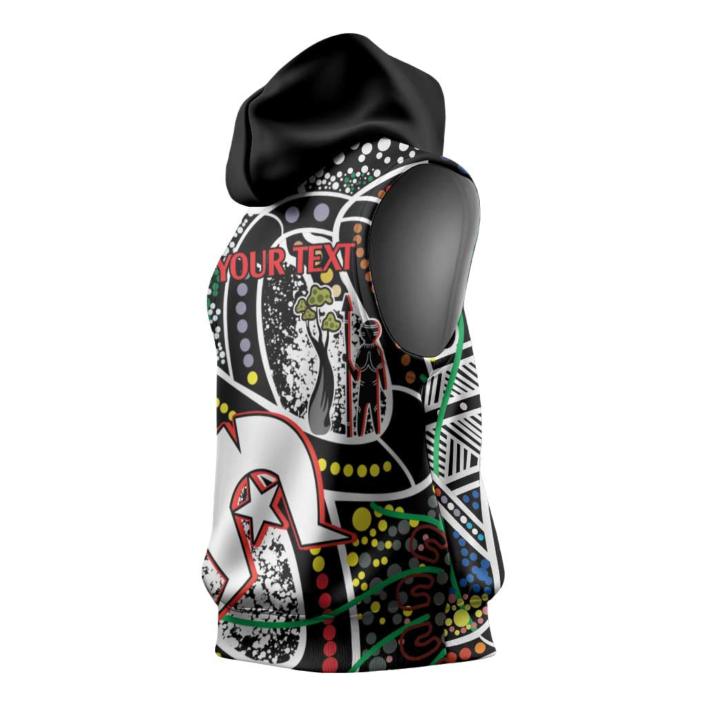 NAIDOC 50 Years of Deadly Personalised Sleeveless Hoodie Aboriginal Dot Art