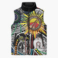 NAIDOC 50 Years of Deadly Personalised Sleeveless Puffer Jacket Aboriginal Dot Art