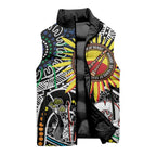 NAIDOC 50 Years of Deadly Personalised Sleeveless Puffer Jacket Aboriginal Dot Art