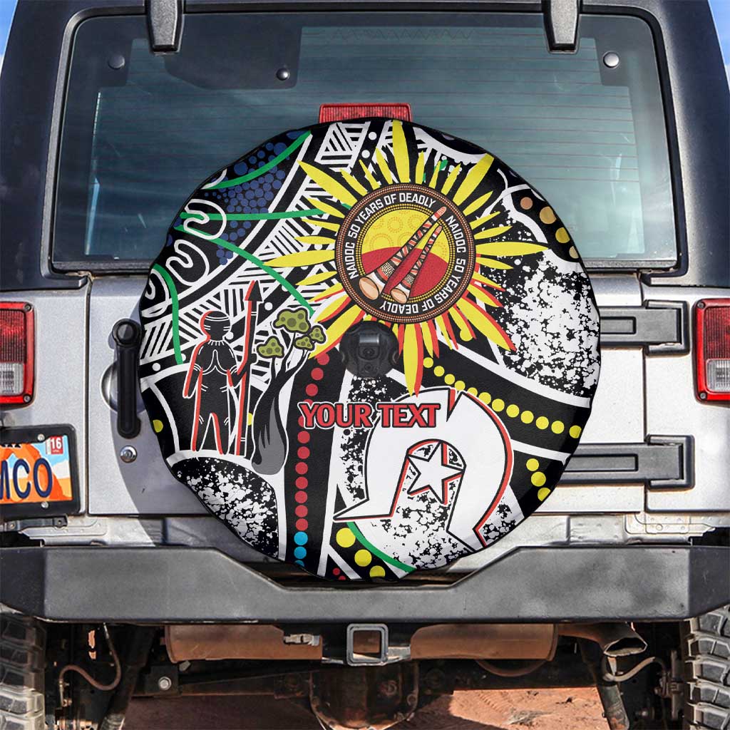 NAIDOC 50 Years of Deadly Personalised Spare Tire Cover Aboriginal Dot Art