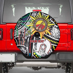 NAIDOC 50 Years of Deadly Personalised Spare Tire Cover Aboriginal Dot Art