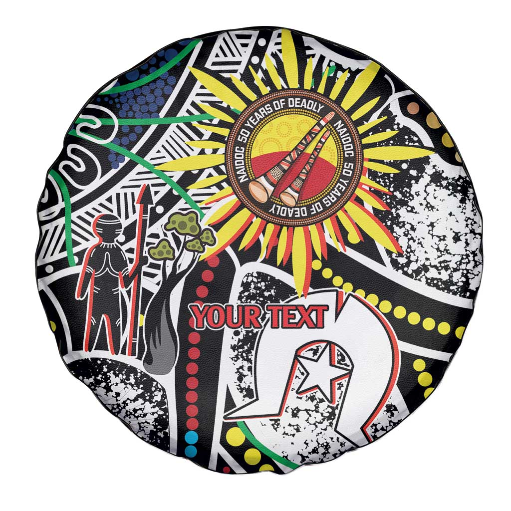 NAIDOC 50 Years of Deadly Personalised Spare Tire Cover Aboriginal Dot Art