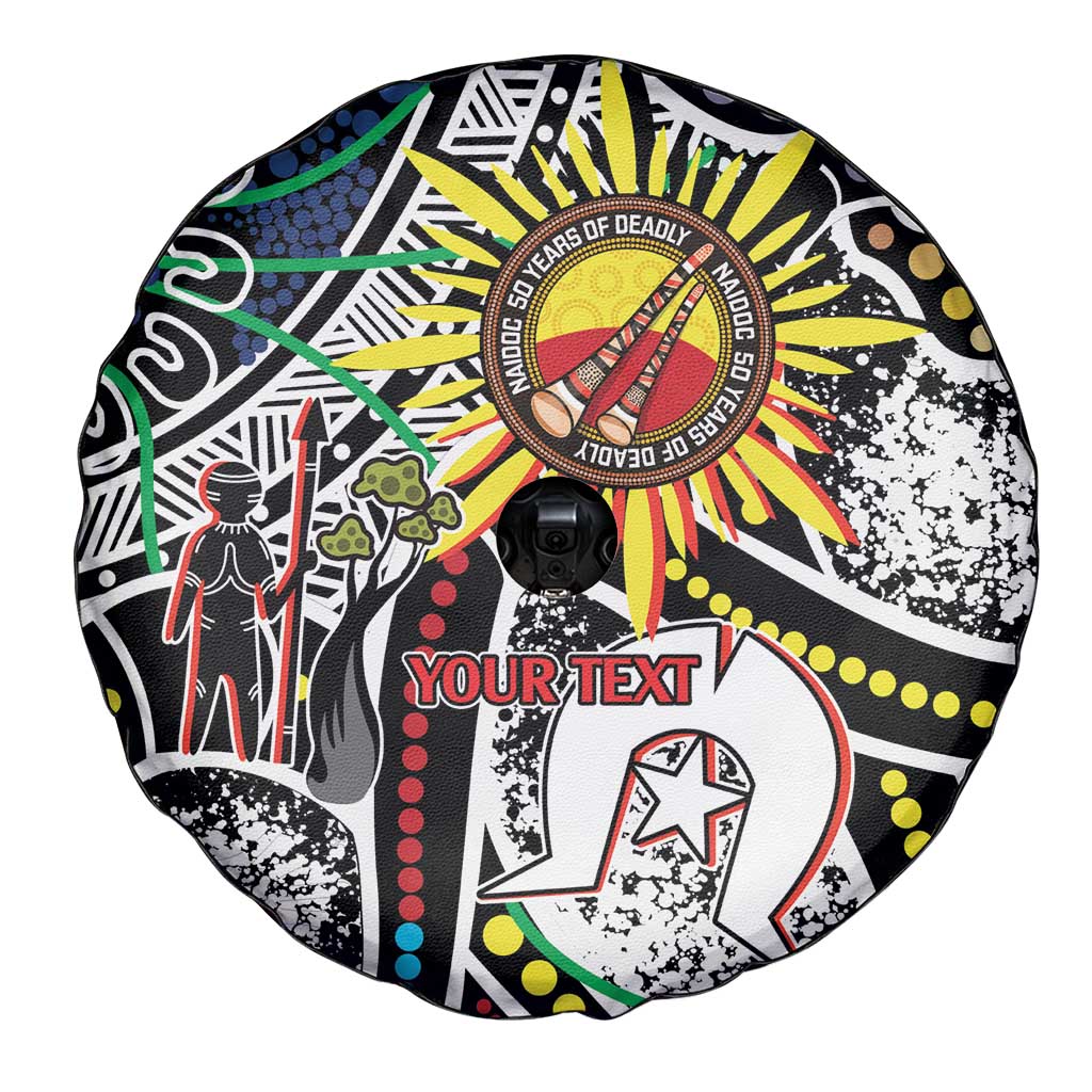 NAIDOC 50 Years of Deadly Personalised Spare Tire Cover Aboriginal Dot Art